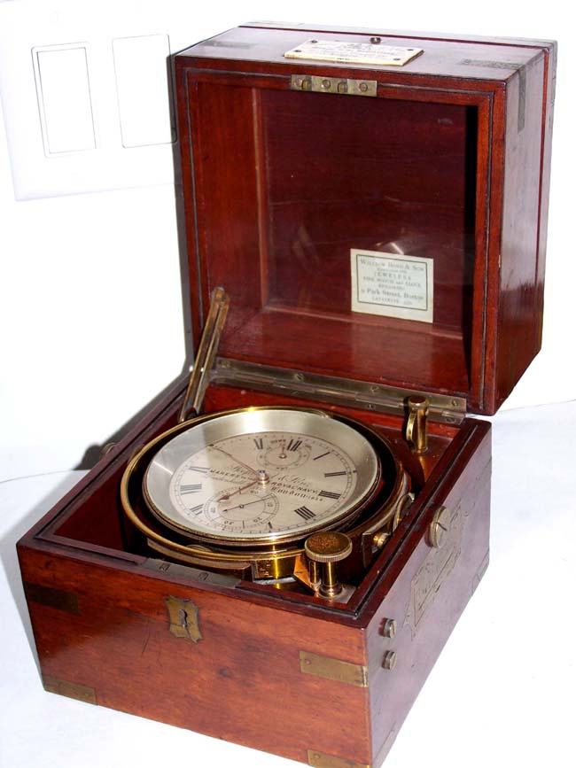 A fine 19th century English Marine 2 day Chronometer by Charles Sheppard & Son, Makers to the Royal Navy, circa 1878.
